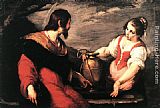 Bernardo Strozzi Canvas Paintings - Christ and the Samaritan Woman